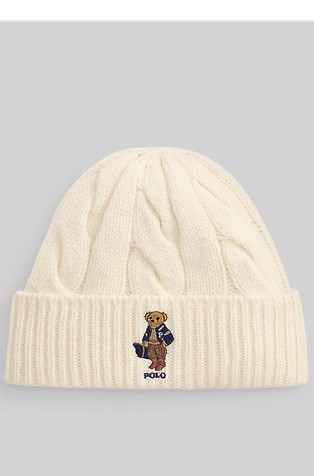 Polo Bear Cable Wool-blend Beanie