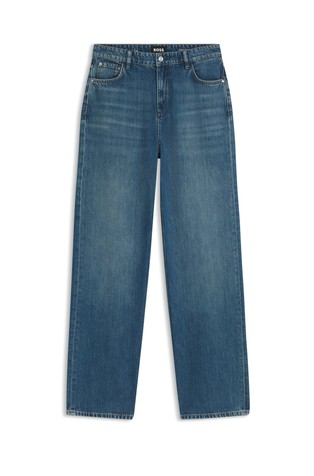 Boyfriend-fit jeans