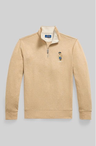 Polo Bear Quarter-zip Jersey Pullover