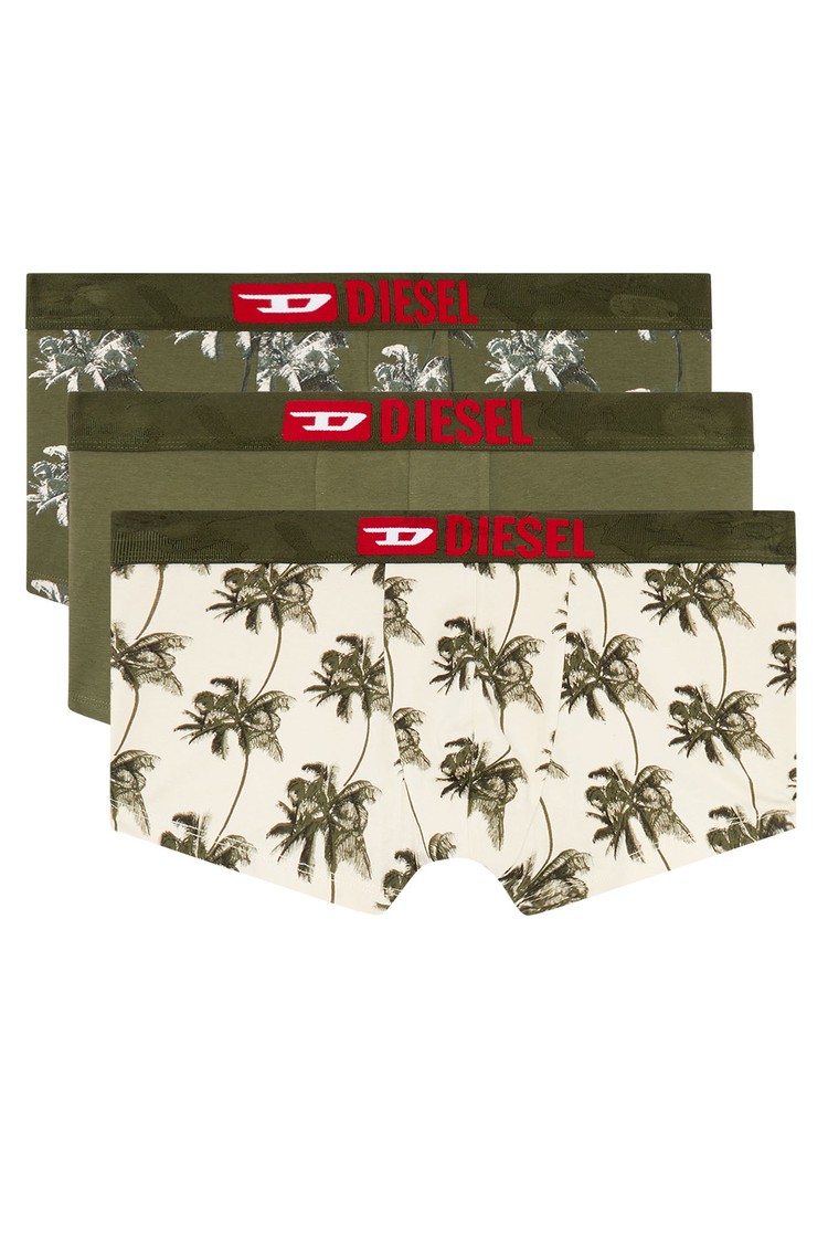 DIESEL Paket 3 boksaric z logo pasom Zelena - Military Green 
