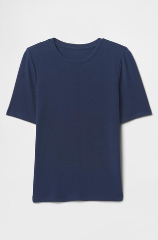 GAP Ženska majica s kratkimi rokavi Modra - Navy Blue 4