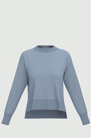 MARELLA Knitted sweater in viscose-blend Sky Blue 1