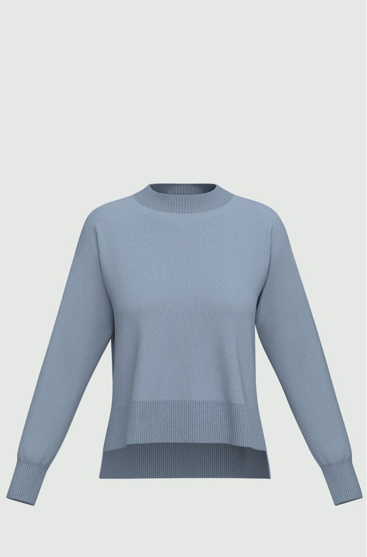 MARELLA Knitted sweater in viscose-blend Sky Blue 