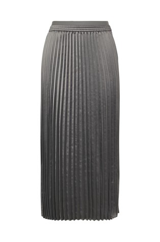 Dolgo plisirano krilo iz satenaste tkanine