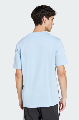ADIDAS Essentials Small Logo Single Jersey T-Shirt Blue 2