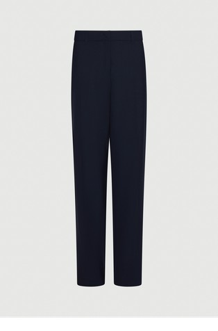 Slim fit hlače iz volnene mešanice