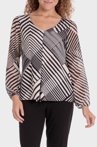 Bluza z geometrijskim vzorcem