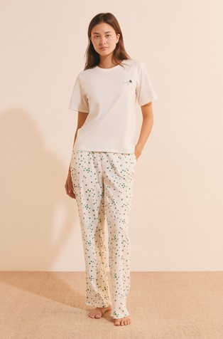 Malo Spe 2-Piece Short-sleeved Cotton Pajama Set