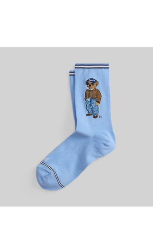 Polo Bear Cotton-blend Crew Socks