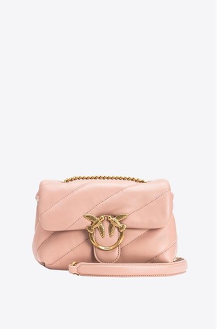Mini Love Bag Puff Maxi prešita usnjena torbica