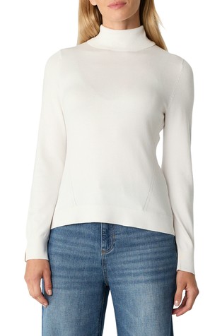 Slim fit pleten puli z razporkom na rokavih