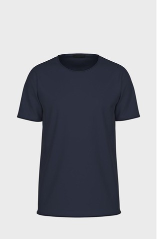 Relaxed fit bombažna majica s kratkimi rokavi