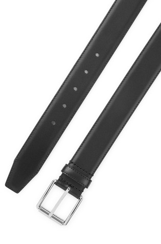 HUGO BOSS Leather belt with roller buckle Black 2