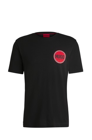 Majica iz bombažnega jerseya z logo potiskom