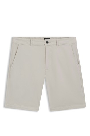 Slim-fit shorts in stretch-cotton twill