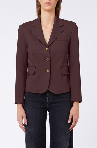 Slim fit suknjič iz milano tkanine