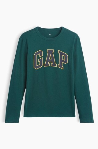 Gap logo majica z dolgimi rokavi s potiskom za dečke