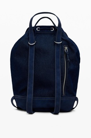 DESIGUAL Medium denim nahrbtnik z več načini nošenja Modra - Dark Blue 2