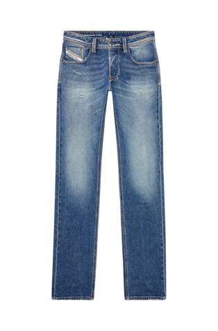 DIESEL Ravne jeans hlače - 1985 Larkee 09I16 Modra - Medium Blue 5