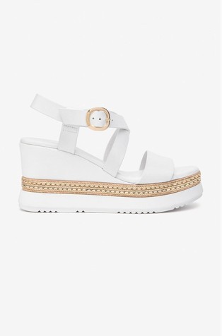Leather Wedge Sandals