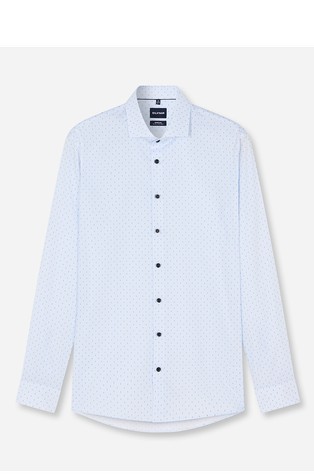 No. Six super slim fit vzorčasta srajca