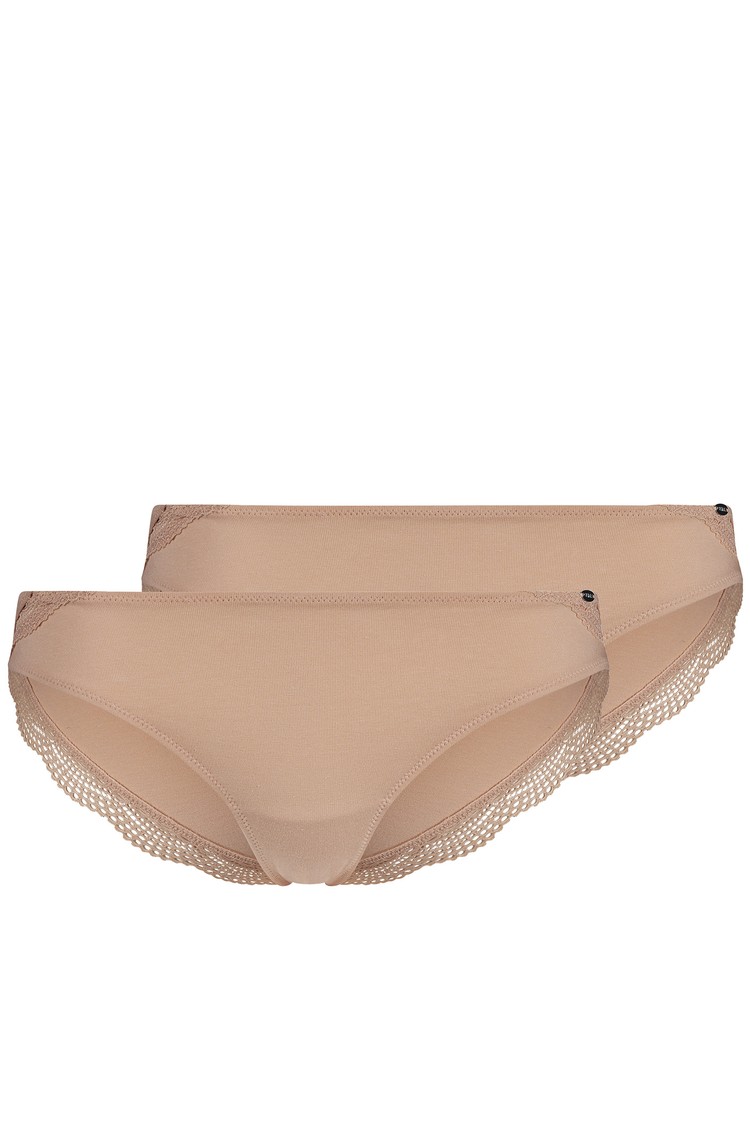 SKINY Classicotton paket 2 spodnjih hlačk Bež - Beige 