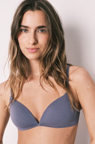 Triangel modrček iz raztegljivega bombaža