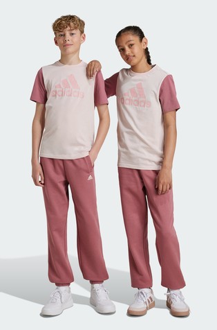 ADIDAS Essentials Small Logo Fleece Joggers Kids Pink 2