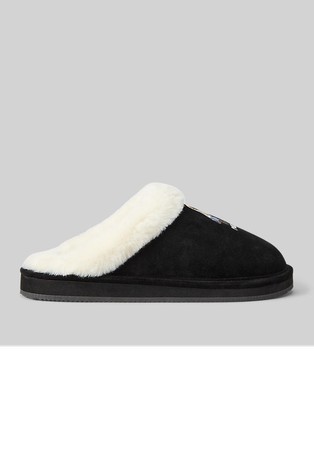 Polo Bear Suede Slippers