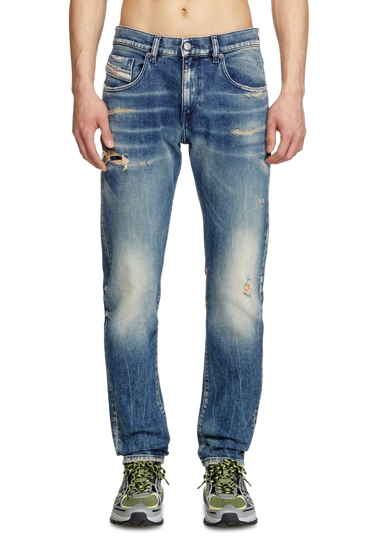 DIESEL Slim fit jeans hlače - 2019 D-Strukt 007Y6 Modra - Dark Blue 