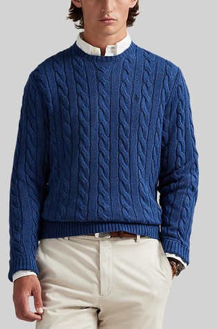 Strukturirano pleten bombažen pulover