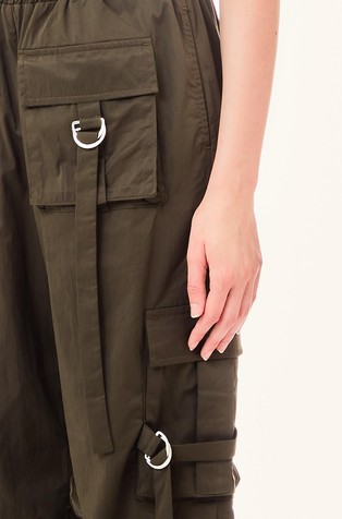 LIU JO Cargo pockets with long straps Military Green 3