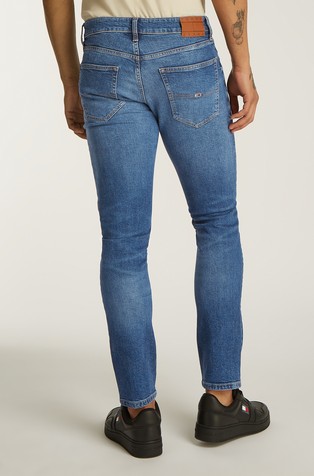 TOMMY HILFIGER Scanton slim fit jeans hlače s spranim videzom Modra - Blue 2