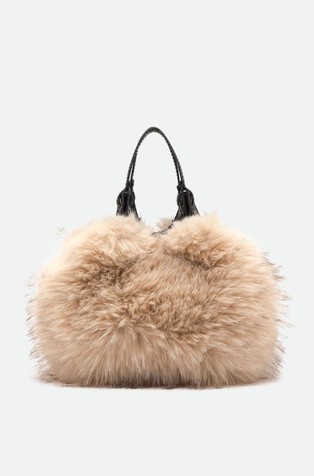 Dua mini faux fur bag