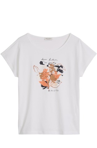 Loose printed T-shirt in jersey