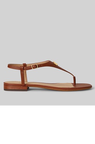 Everley II sandali iz teksturiranega usnja