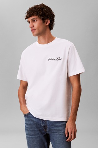 Embroidered Logo Cotton T-shirt