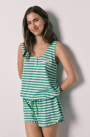 SmileyWorld® striped cotton pyjamas