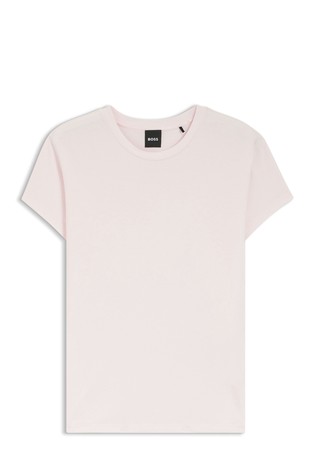 Majica s kratkimi rokavi iz bombažne krep tkanine