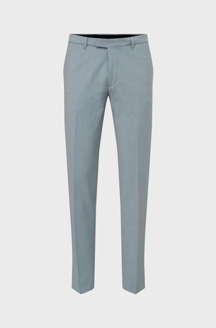 Slim fit hlače iz raztegljive volnene mešanice