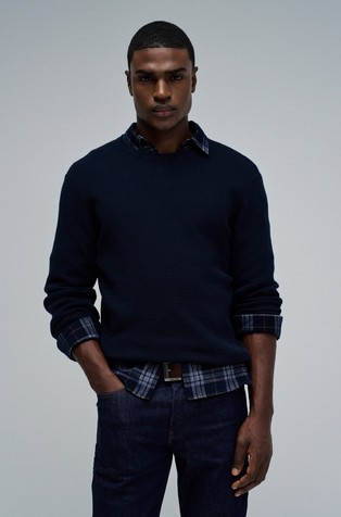 Teksturirano pleten pulover