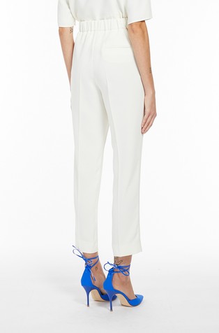 MARELLA Art. 365 crepe trousers White 2