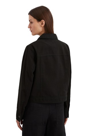MARC O'POLO Jacket in organic cotton/linen blend Black 2