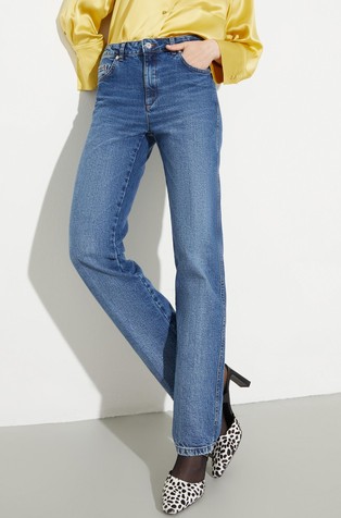 Re-Edit slim-fit jeans with matching shopper