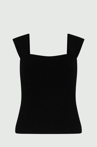 Ribbed top in viscose blend