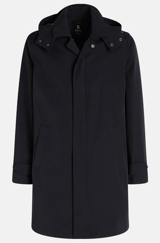 BOGGI MILANO B-Travel dežni plašč iz tehnične najlonske tkanine Modra - Dark Blue 4