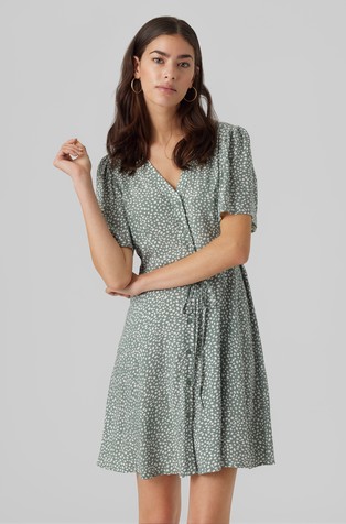 VMALBA patterned viscose dress