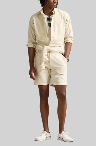 RALPH LAUREN Polo Prepster kratke hlače z zbledelim videzom Bež - Natural 4