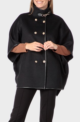 Pončo iz volnene mešanice