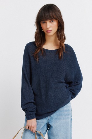 Relaxed fit chenille jumper